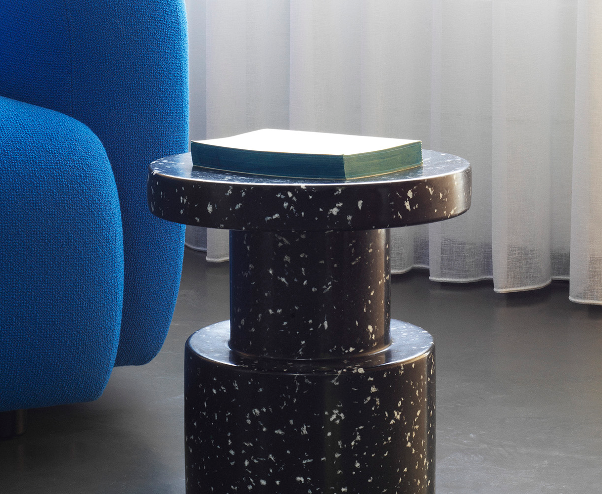 Normann Copenhagen  Bit skammel - sort/hvid