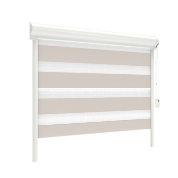 Duo Rolgordijn Draaikiepraam kunststof of aluminium 4014 beige