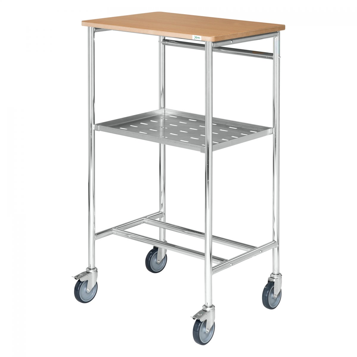Kongamek rollend bureau 600x440x1055mm met schrijfoppervlak en rem