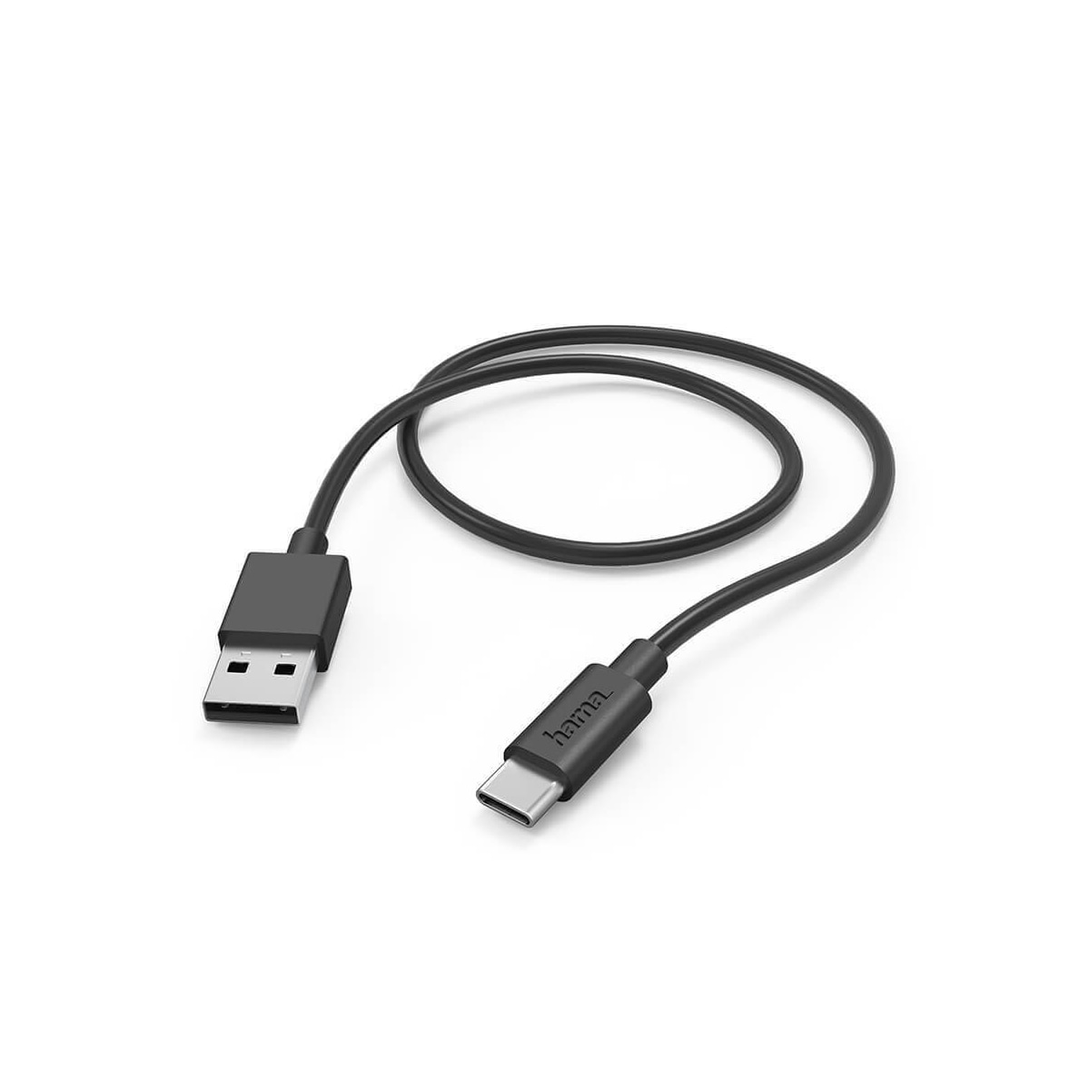Ladekabel USB-A til USB-C Svart 1,0m