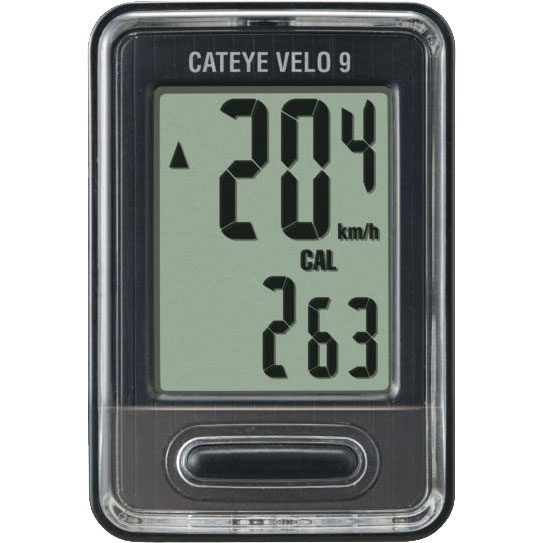 CatEye Velo 9 Fahrradcomputer schwarz