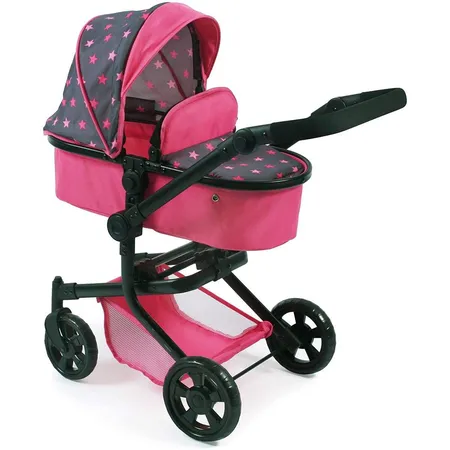 Bayer Chic Kombi-Puppenwagen MIKA, Sternchen Pink