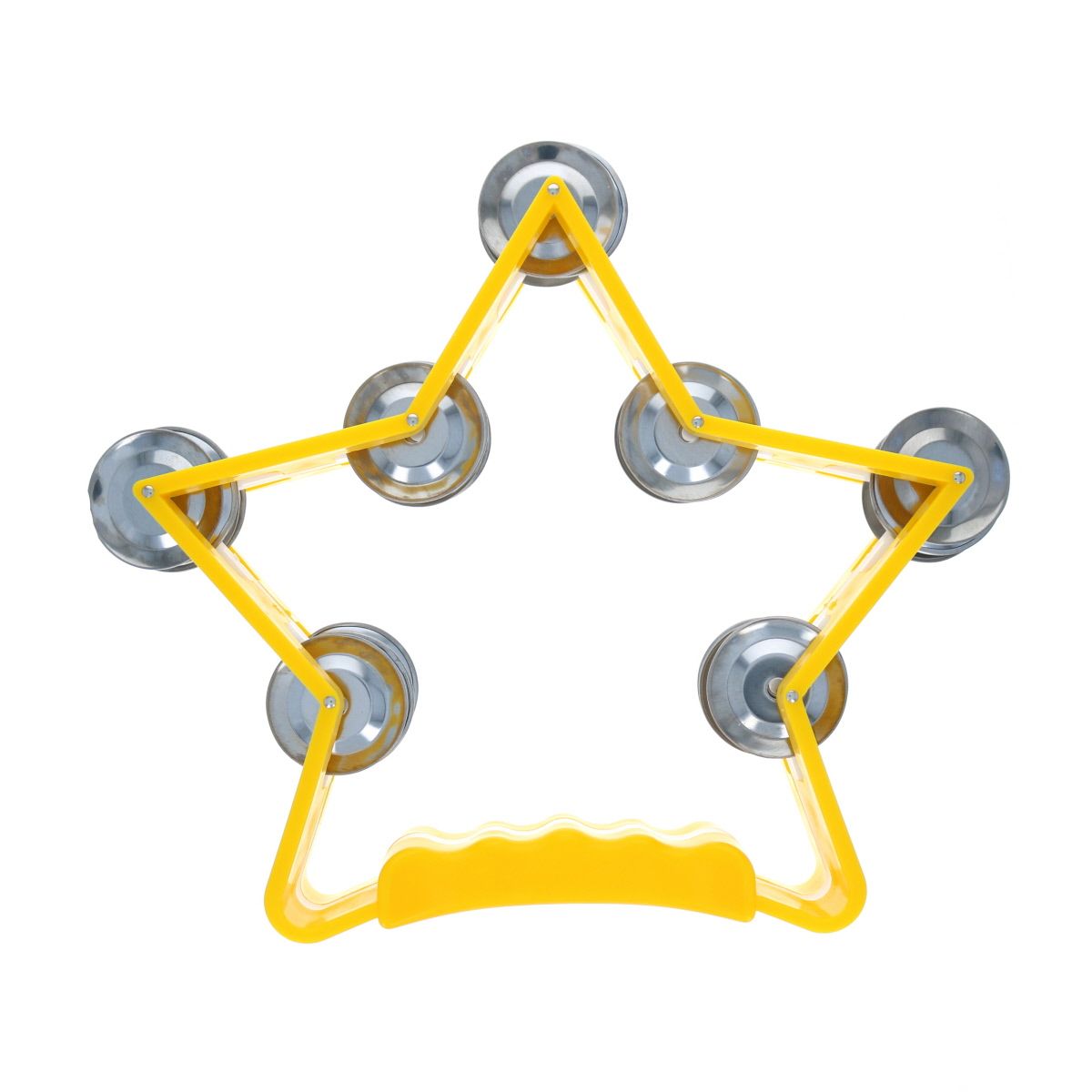 Tambourin cymbalettes étoile jaune Mercredi et Patati