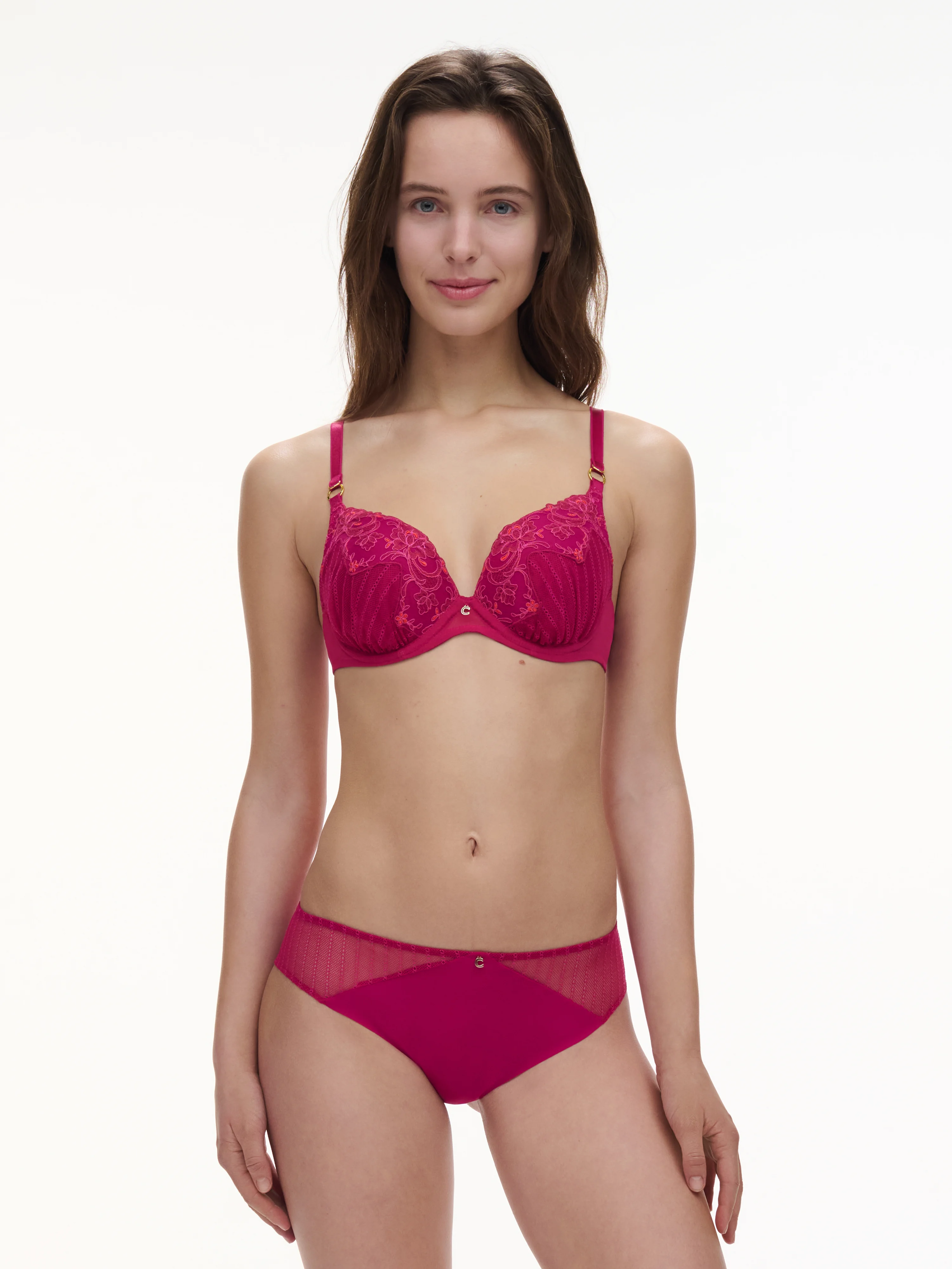 CABARET SAUVAGE - Soutien-gorge coques push-up broderie | Multicolore