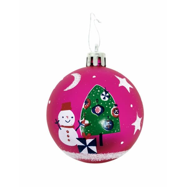 Julekule Peppa Pig Cosy corner Fuksia 10 enheter Plast (Ø 6 cm)
