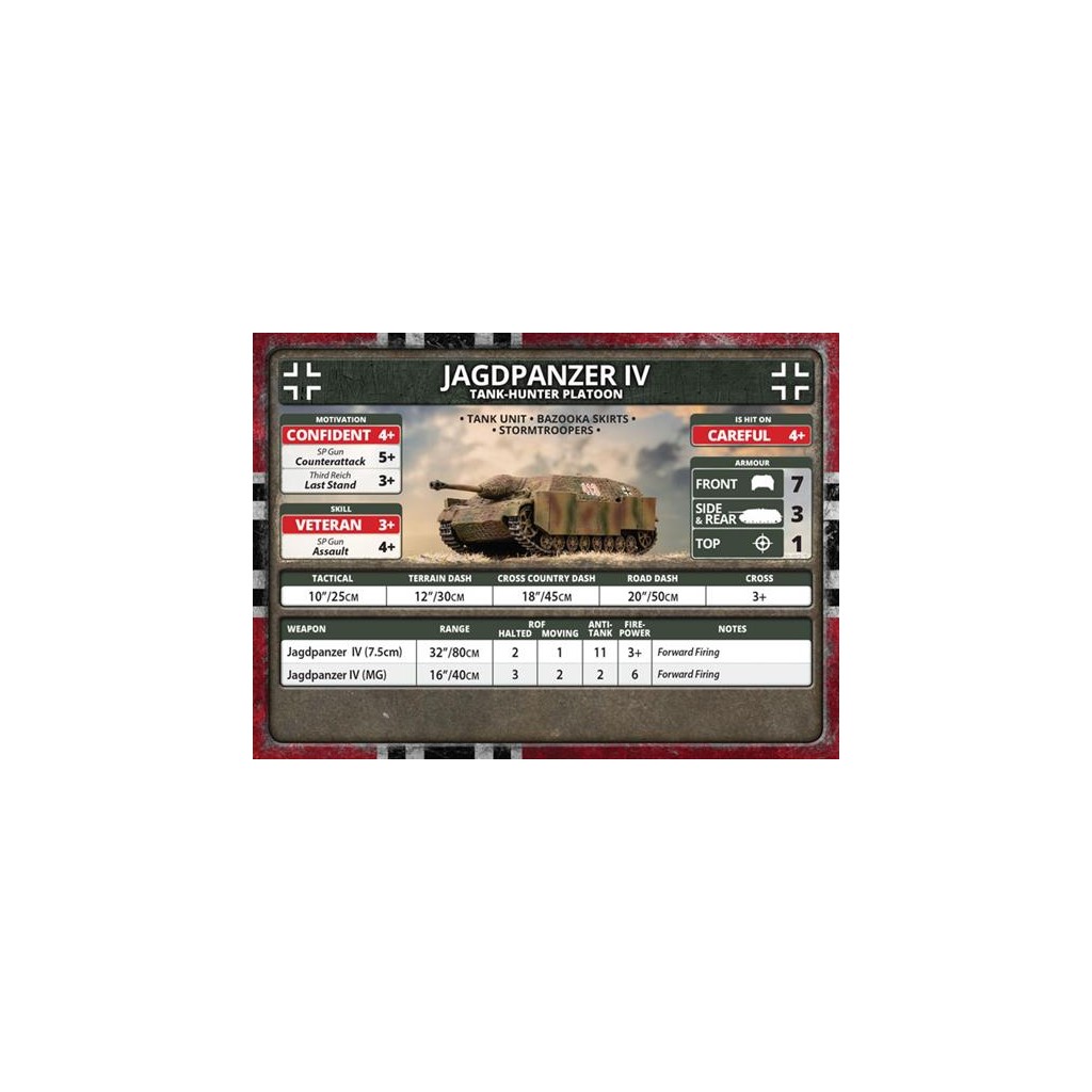 Flames of War - Jagdpanzer IV Tank-Hunter Platoon