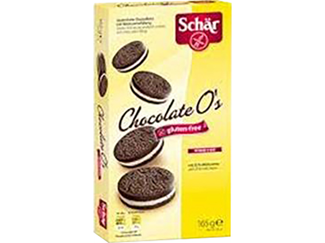 BOLACHA SCHAR O'S CHOCOLATE SEM GLÚTEN 165G