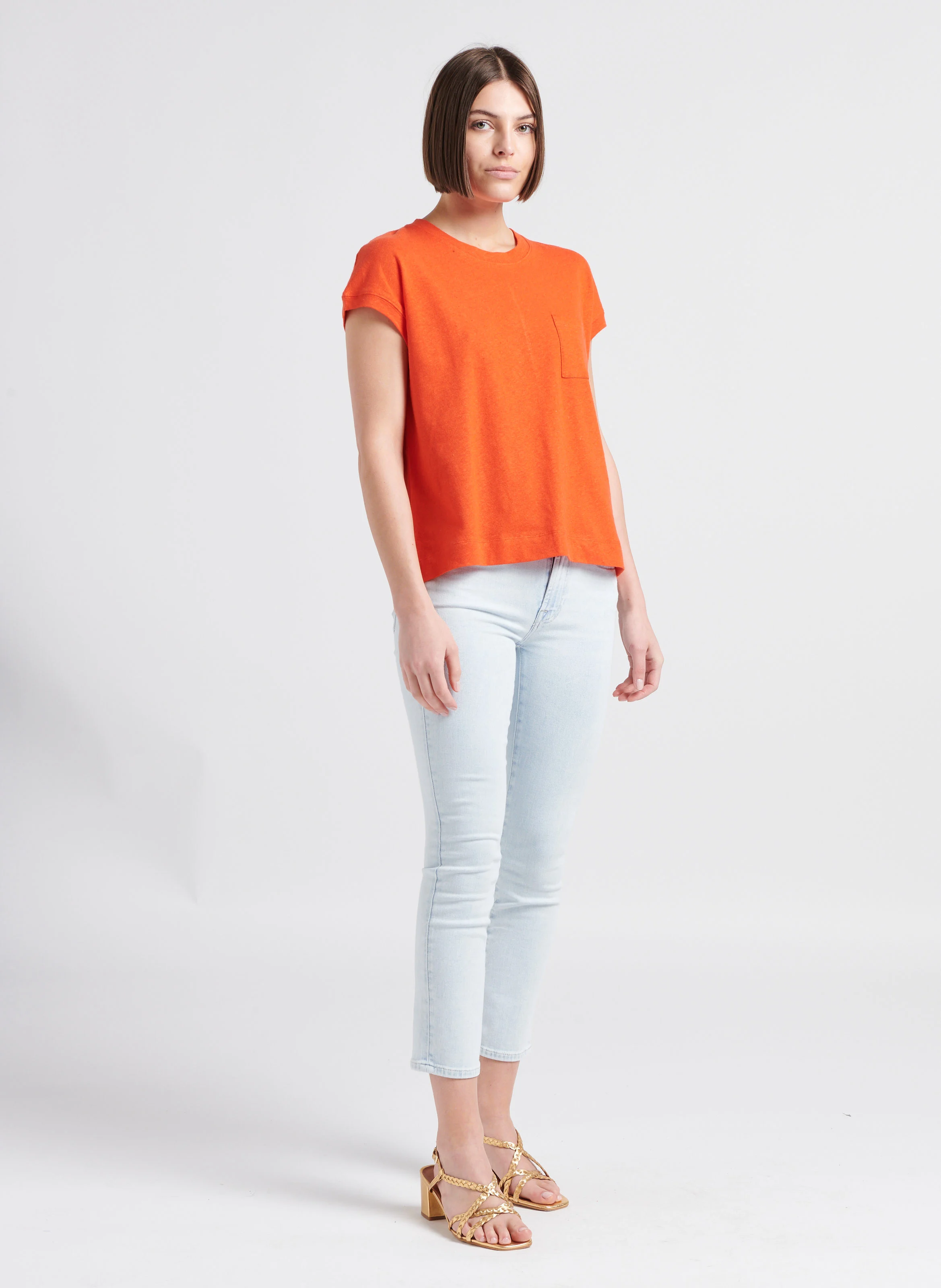ROXANNE SUMMERTIME - Jean slim en coton mélangé| Bleu