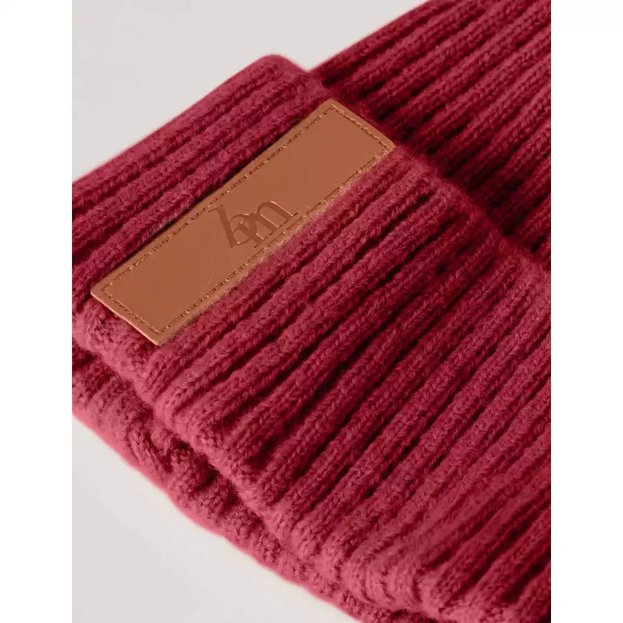 BabyMocs Mütze Vegan burgundy