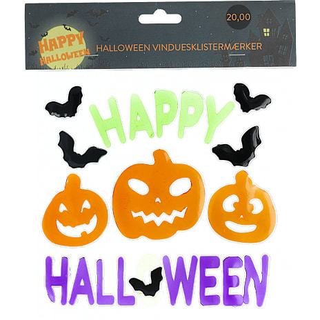 Halloween vinduesstickers - flere varianter - assorteret