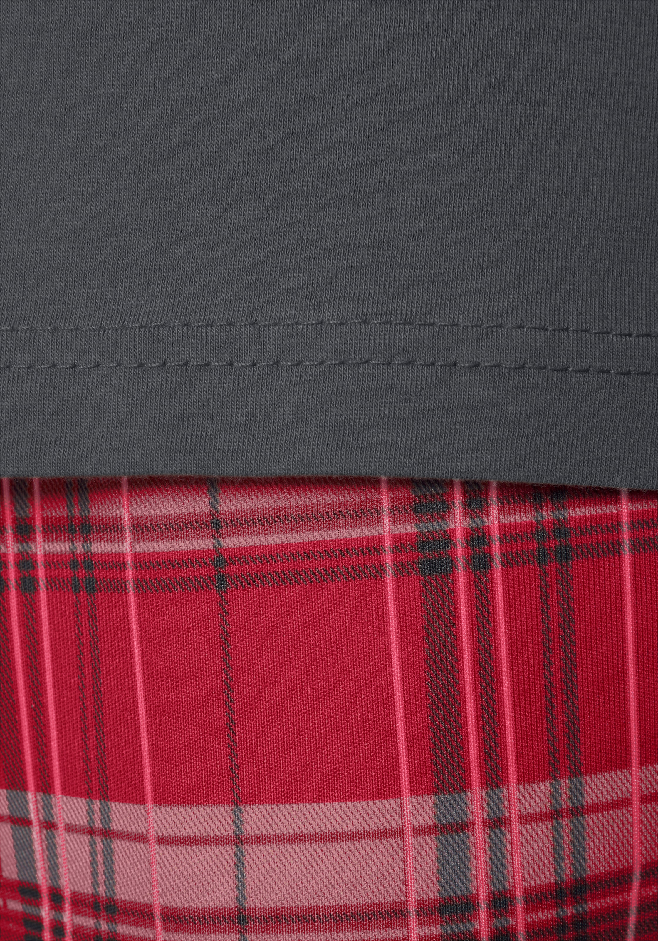 H.I.S Pyjama, 2 mit karierter Schlafhose