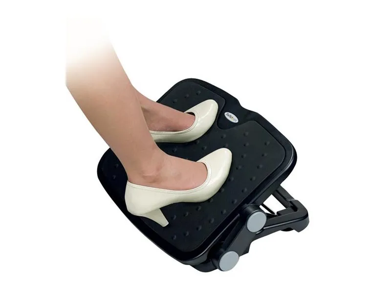 StarTech.com Under Desk Foot Rest - 18in x 14in - Adjustable Height and Angle - Foot Stool - Footrest for Desk - Office Foot Rest (FTRST1) - Fodstøtte - sort - for P/N: ARMSTS, ARMSTSCP1, ARMSTSCP2, ARMSTSL, ARMSTSLG