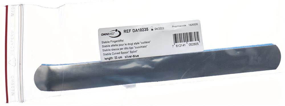 Omnimed Dalco Fingerlöffel 23cm silber blau 1 Stk
