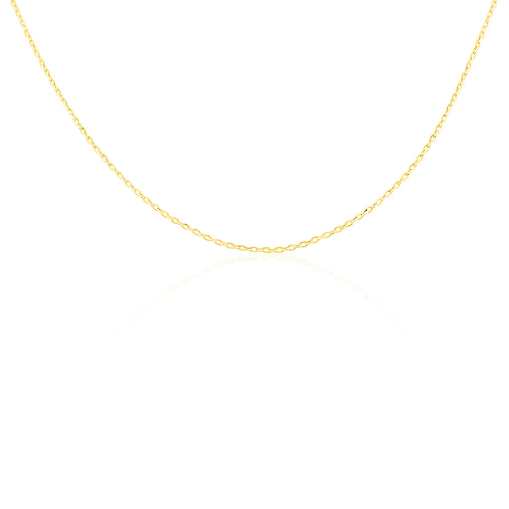 Chaîne Igoa Maille Forçat Diamantee Or Jaune