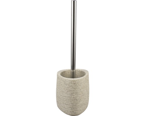 form&style toiletborstelset, driehoekig, beige, steenlook