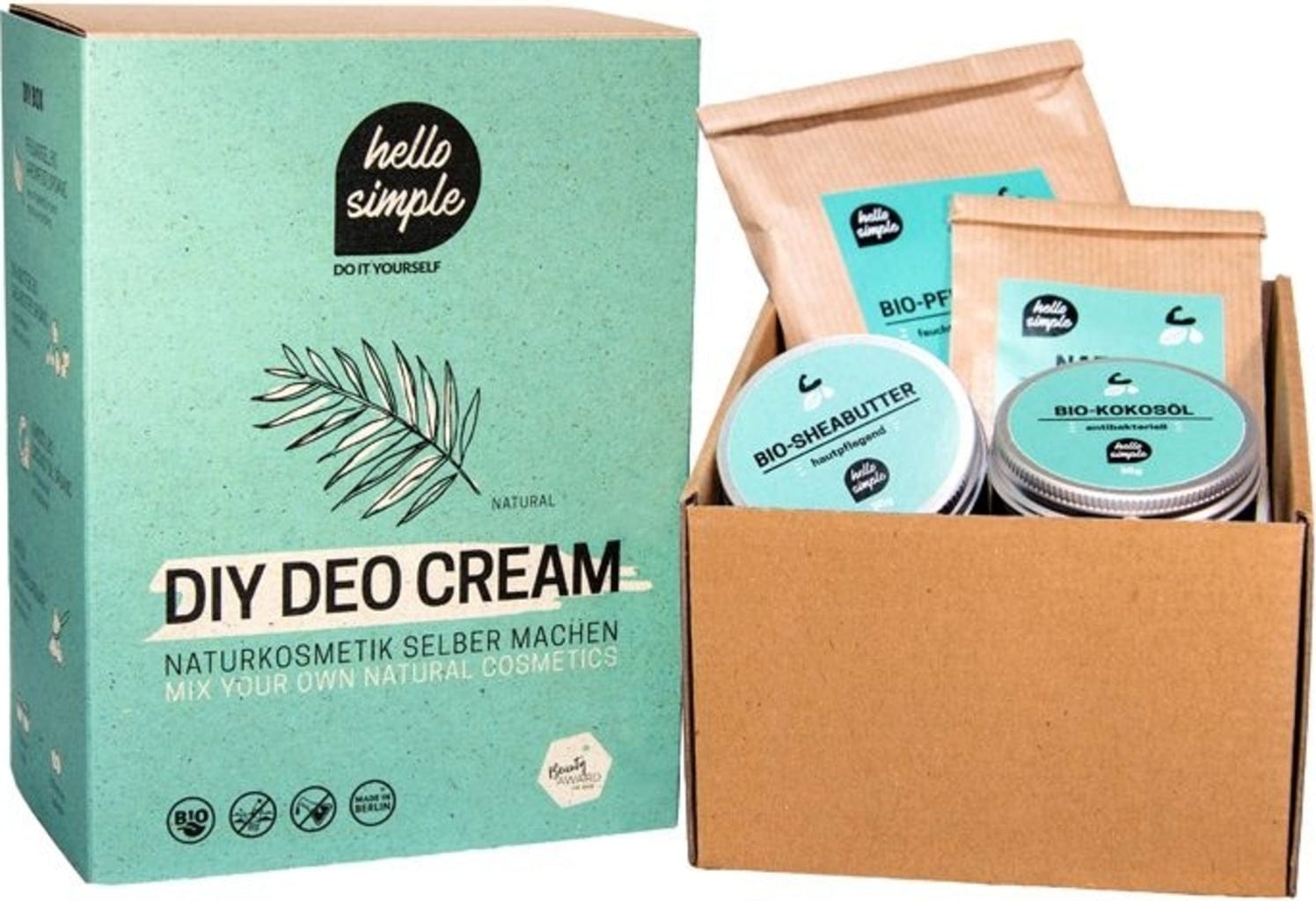 hello simple  DIY Deocreme Box, Natural (ohne Duft)