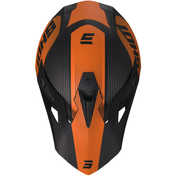 Shot - Casque Pulse Line Noir Mat / Orange fluo