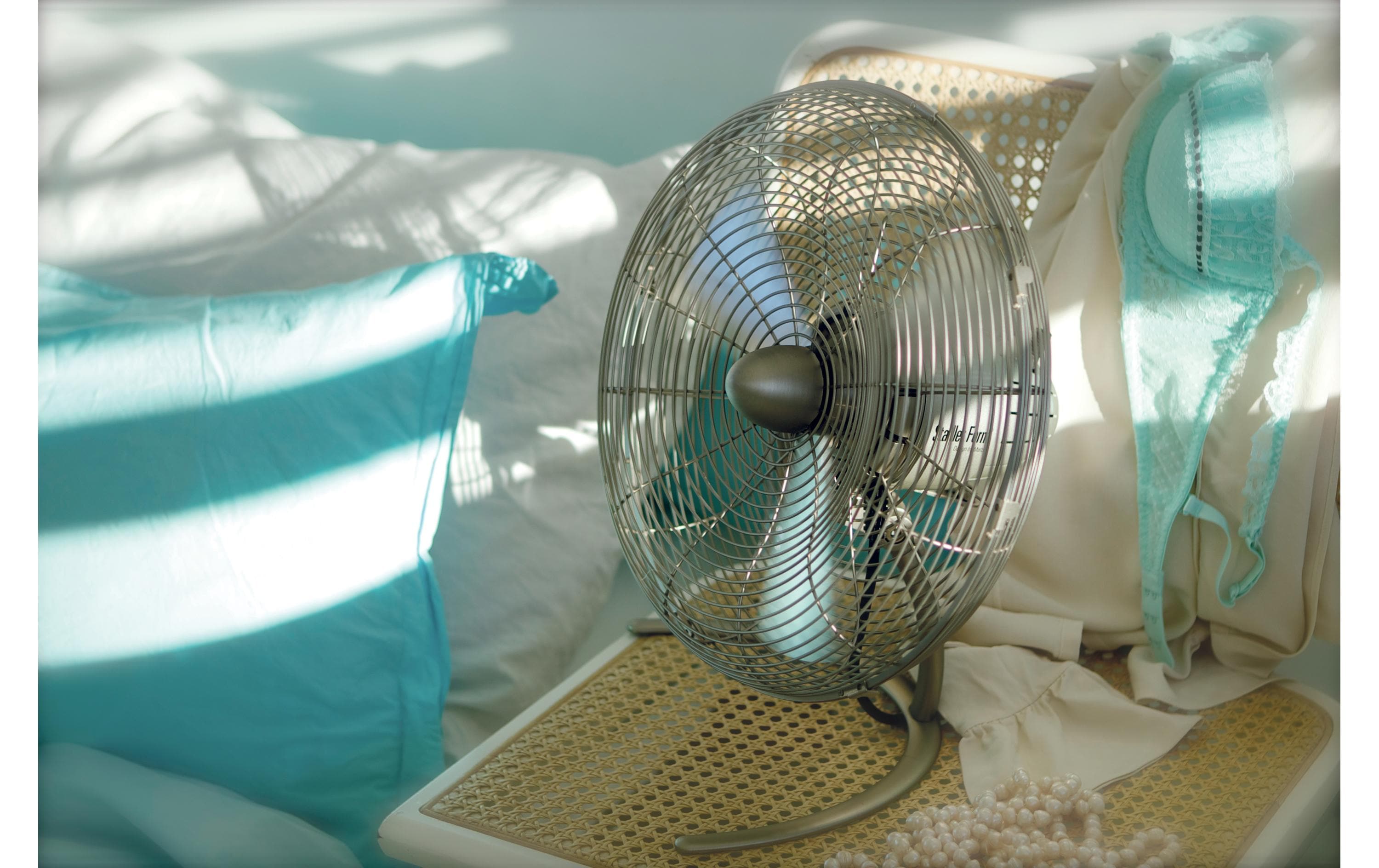 Bodenventilator Charly little Silber<br>Tischventilator