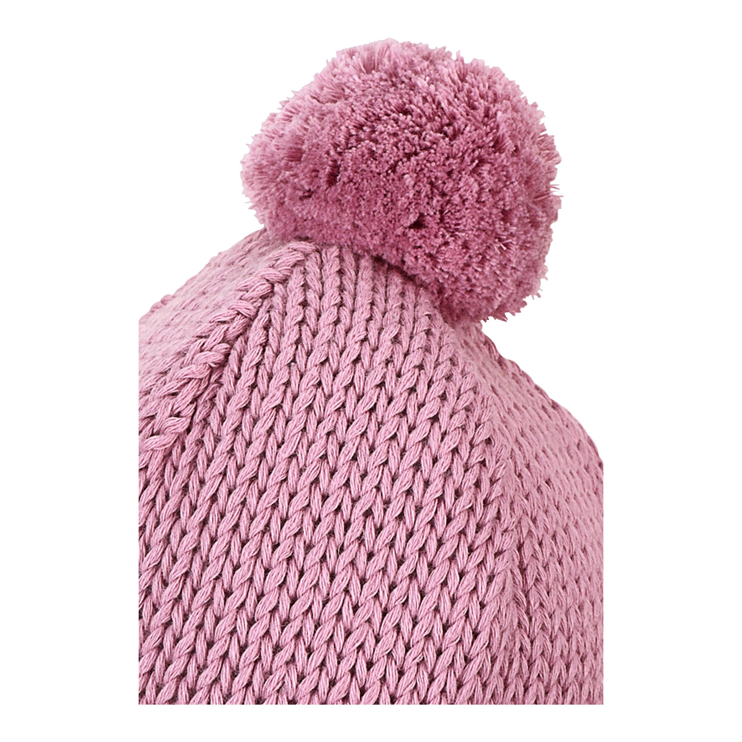 Sterntaler Winter-Strickmütze Bommel rosa