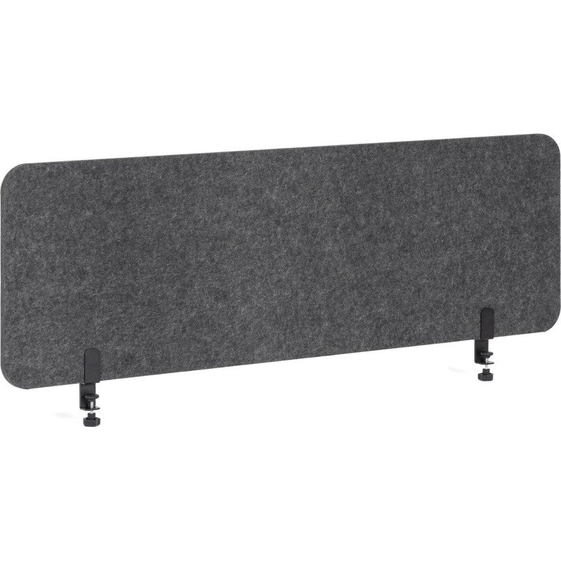 Panneau acoustique de bureau Sculpo gris fixation métal L 140 x H 40 cm ARCHYI