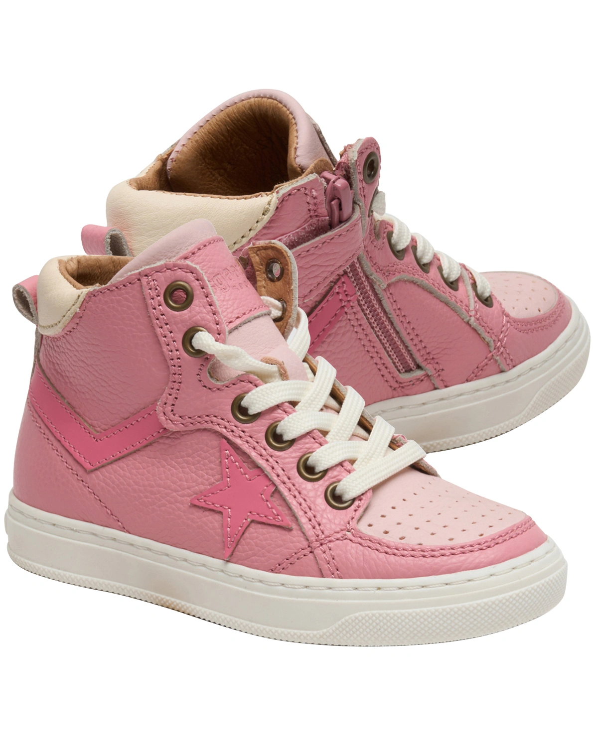 Schnür-Sneaker ISAK hoch in bubble gum