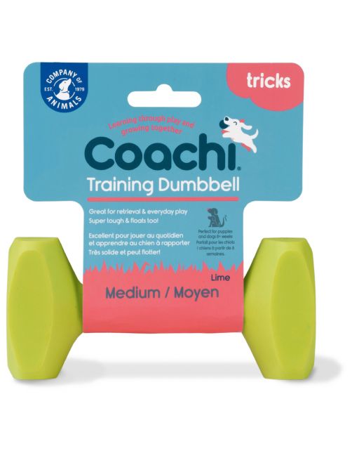 Coachi Training Dumbbell - Hondenopvoeding - Lime M