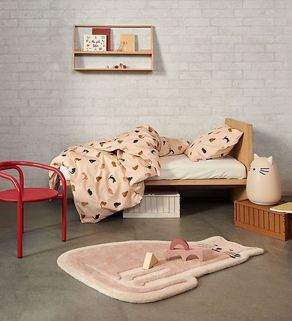 Liewood Gulvt?ppe - 67x90 cm - Cat/Apple Blossom Mix