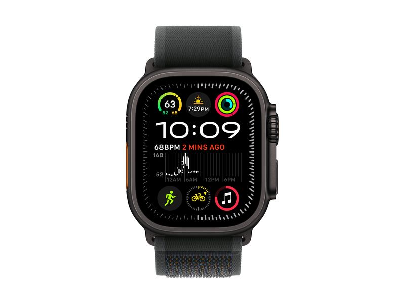 Apple Trail Loop 49 mm Schwarz S/M Dünnes Armband zu Apple Watch Ultra