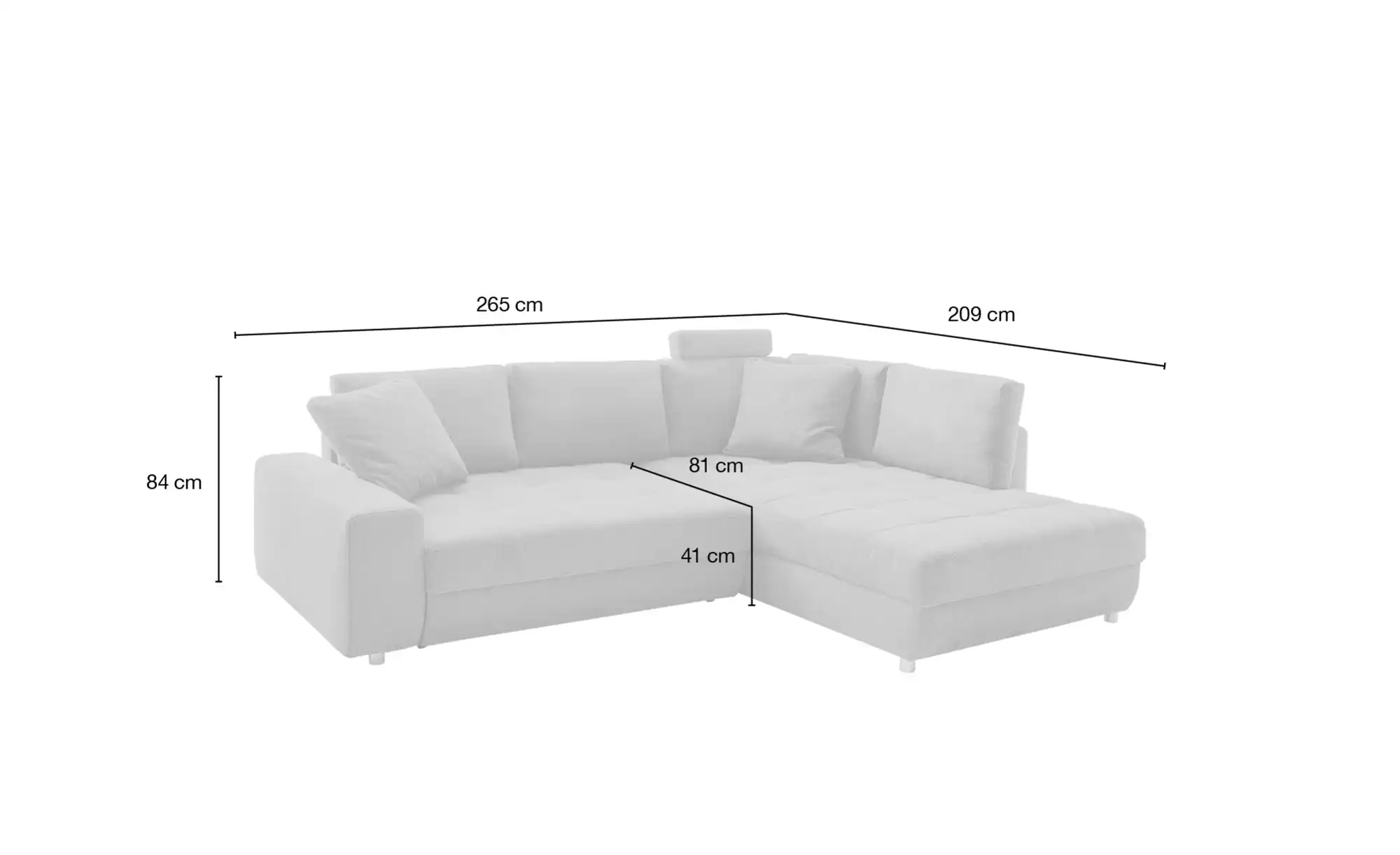 bobb Ecksofa Arissa de Luxe