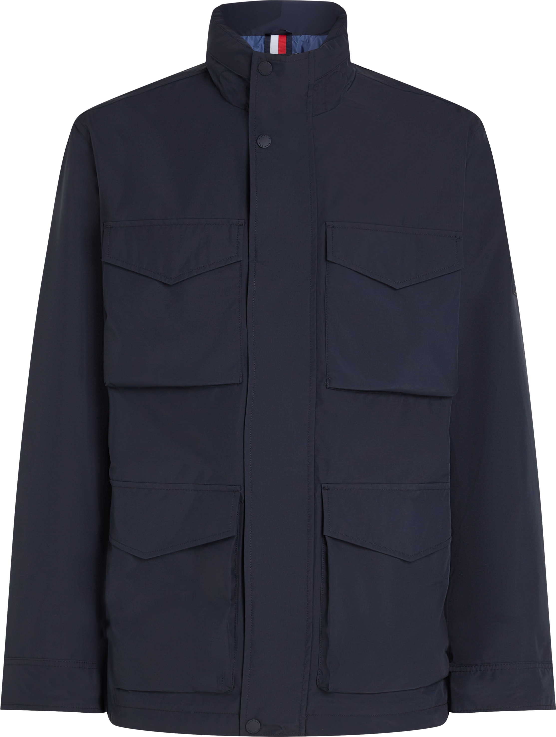 Tommy Hilfiger Fieldjacket »PACKABLE FIELD JACKET« mit Kapuze Winterjacke, Outdoorjacke Kapuze im Kragen verstaubar
