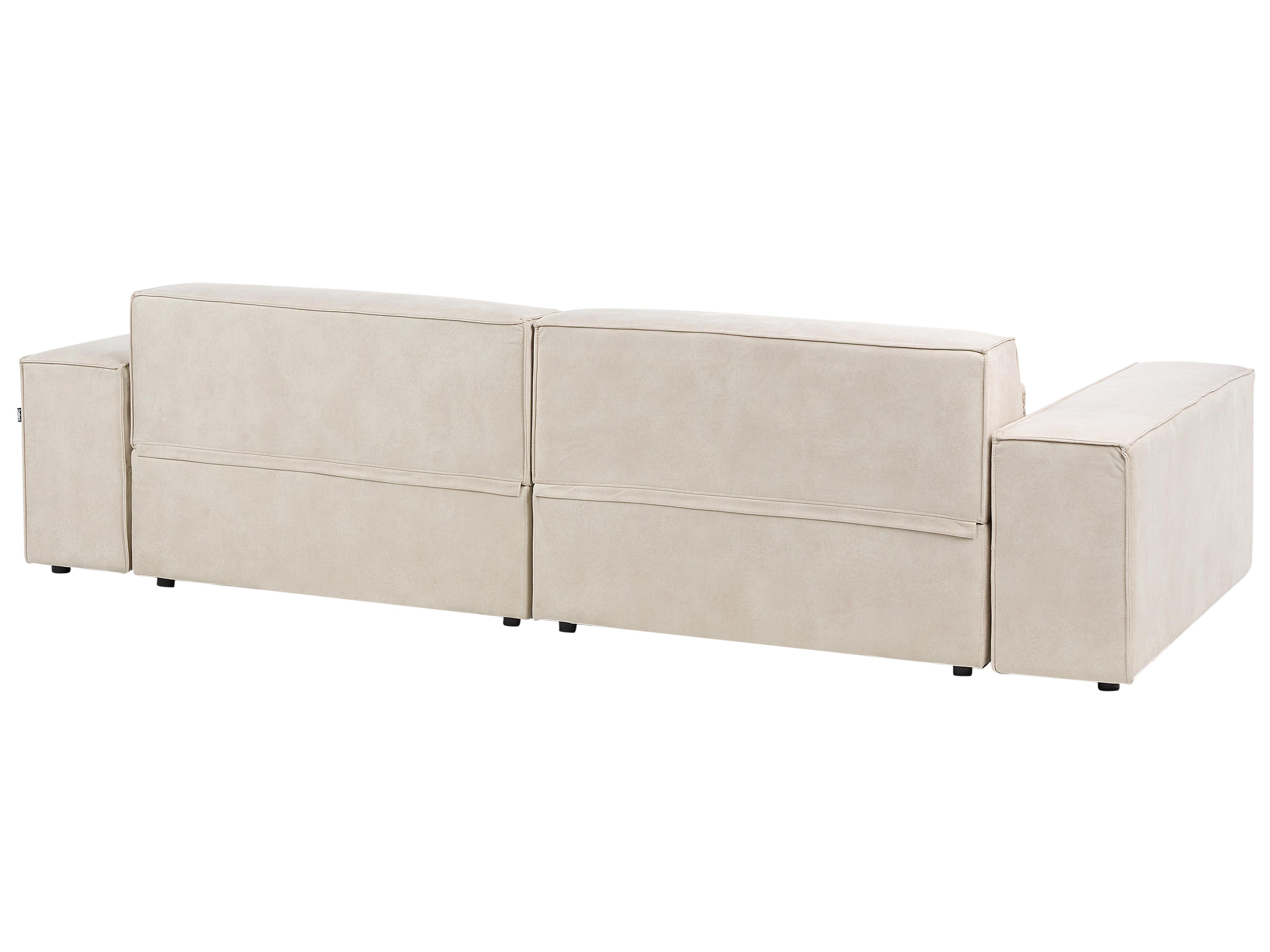 Modulaire bank 2-zits HELLNAR Fluweel Lichtbeige
