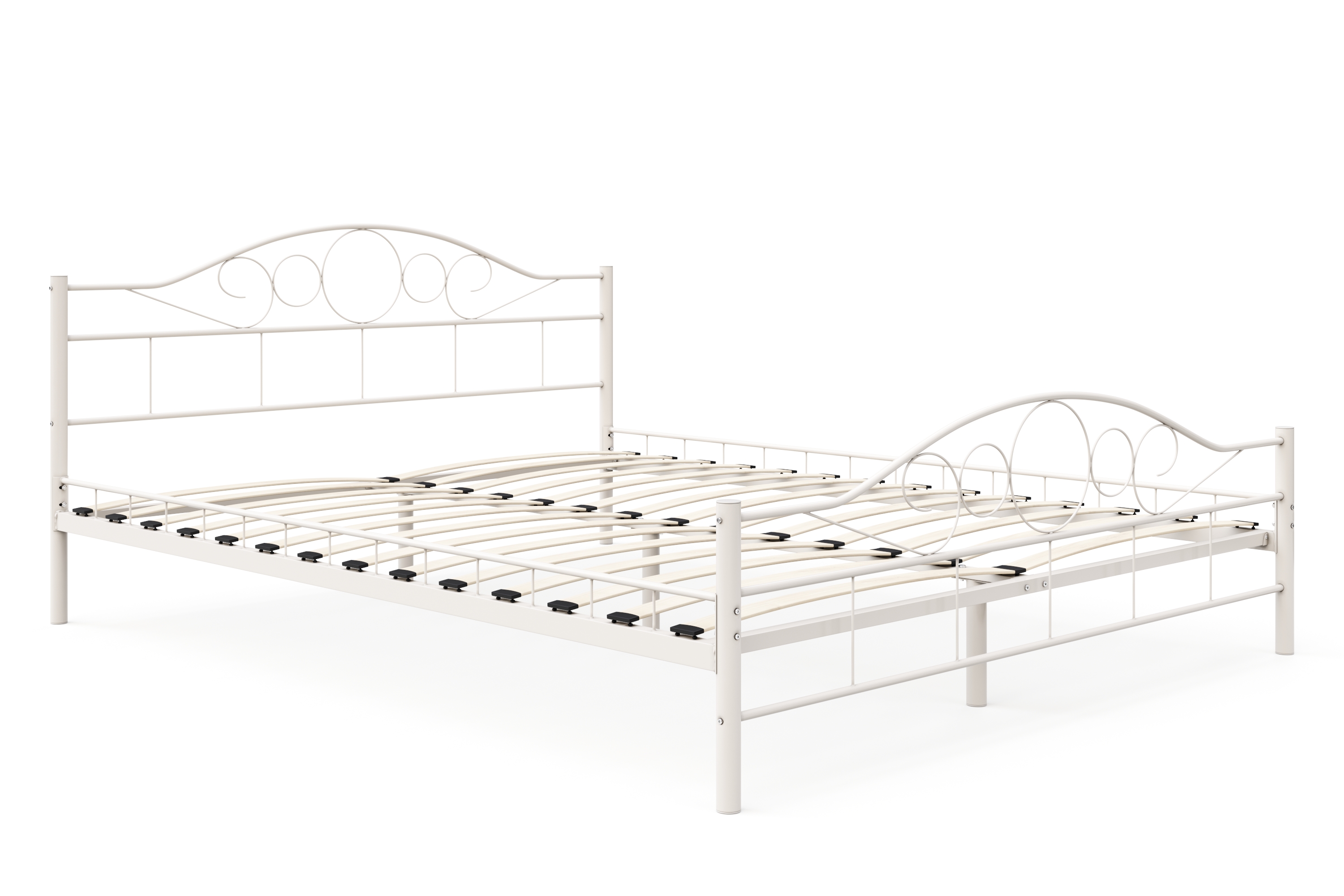Metallbett AURELIE 160 x 200 cm weiss