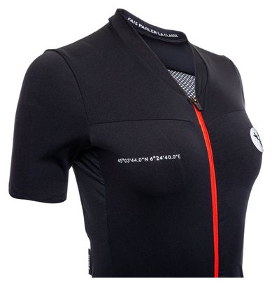 Maillot Manches Courtes Femme LeBram Galibier Noir