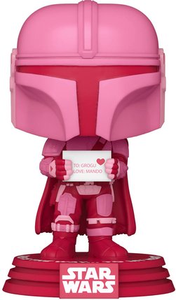 Figurine POP Bobble Mandalorian Star Wars Saint Valentin
