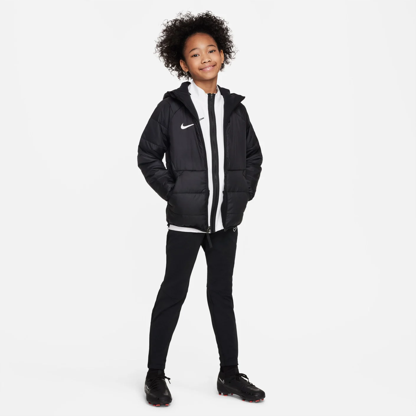 Nike Therma-Fit Academy Pro Herfstjas Kids Zwart Wit