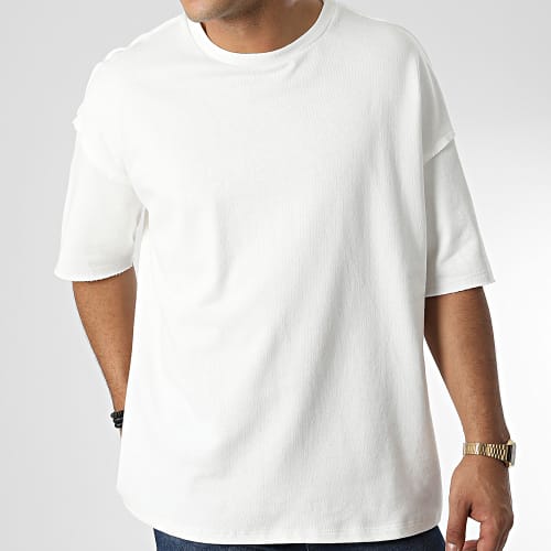 Tee Shirt Oversize Large F22209 Blanc
