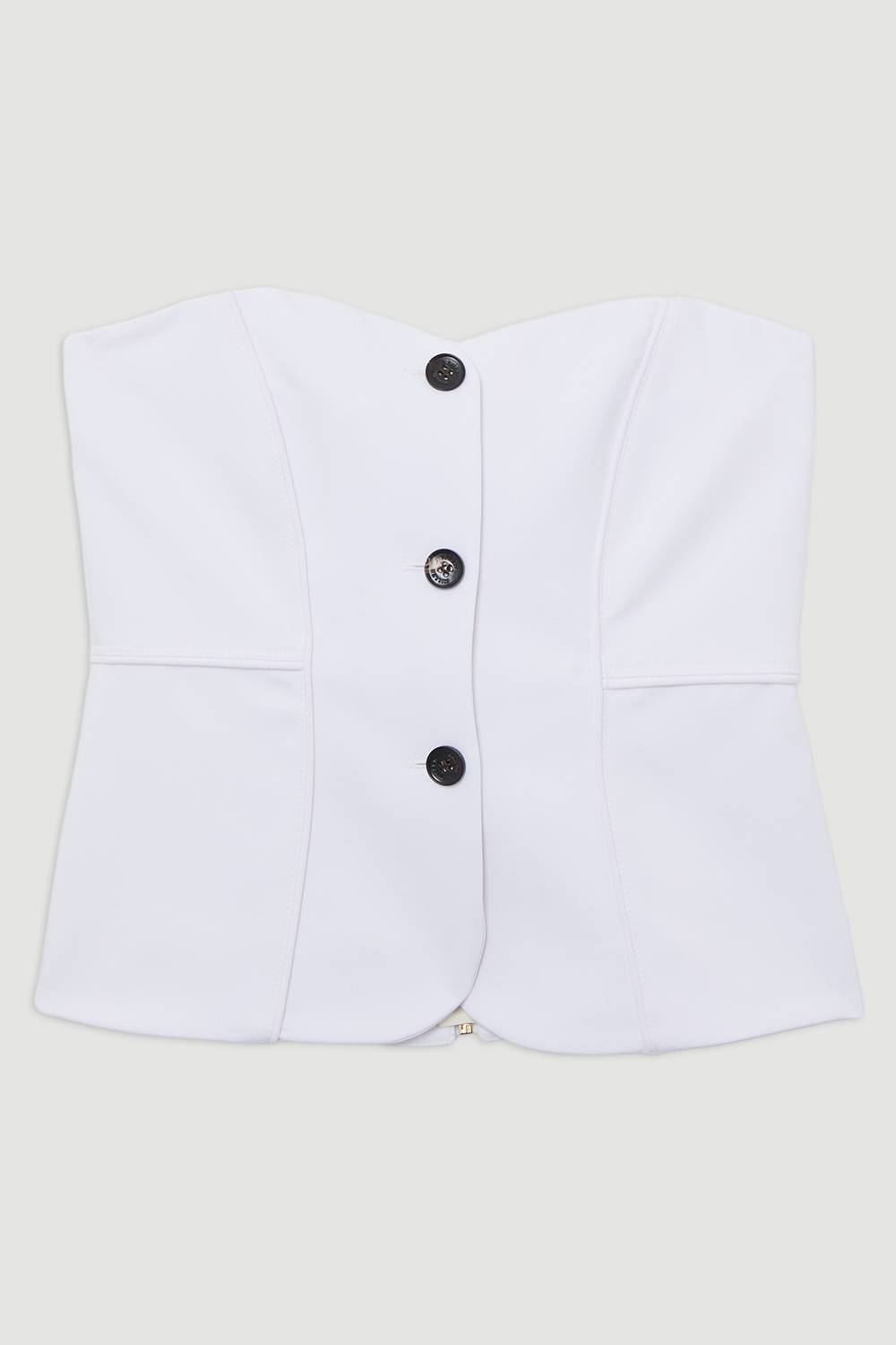 KarenMillen Gilet bandeau ajusté avec détails en surpiqûres contrastées.