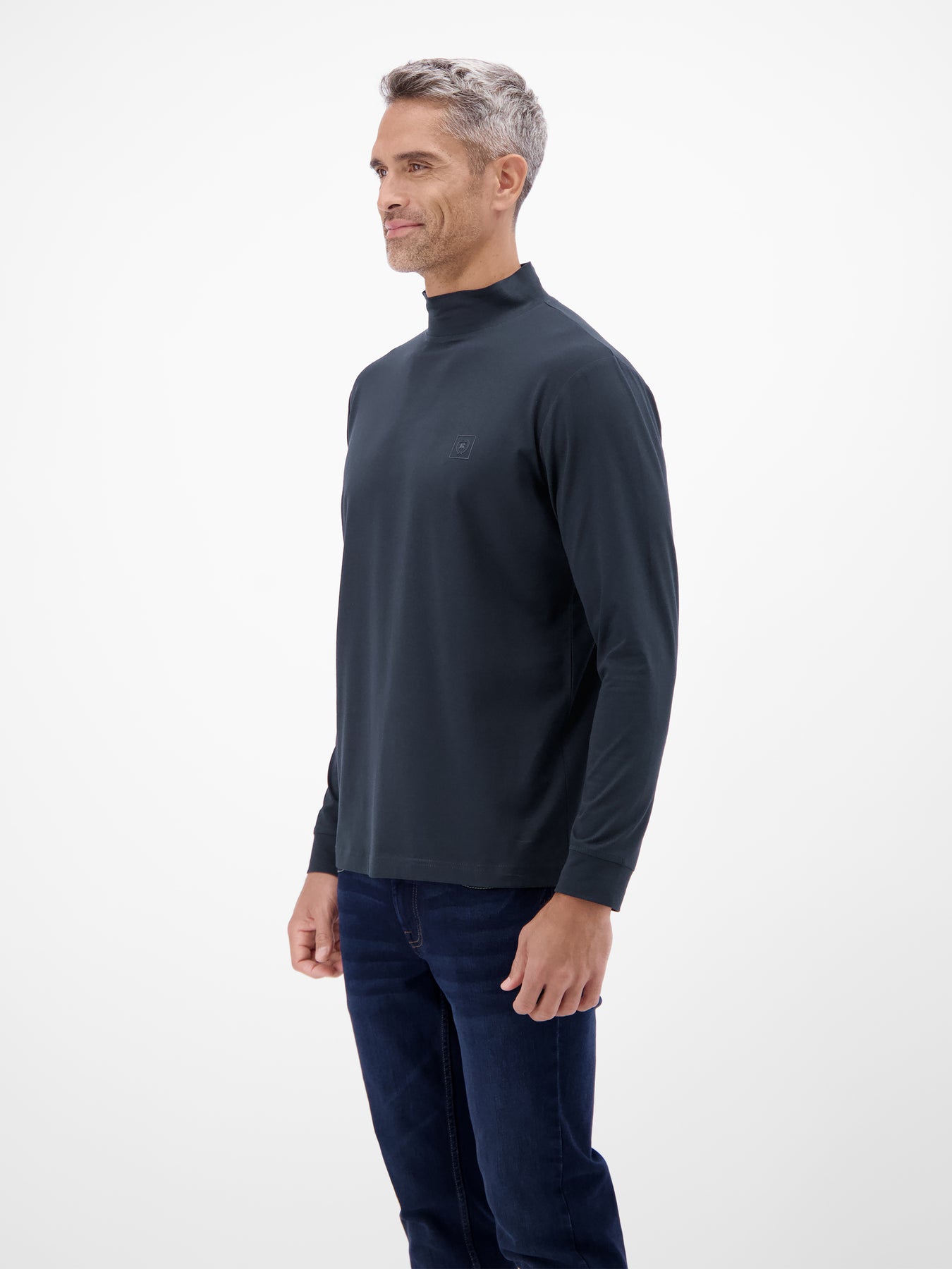 Herren-Shirt mit modischem Turtleneck