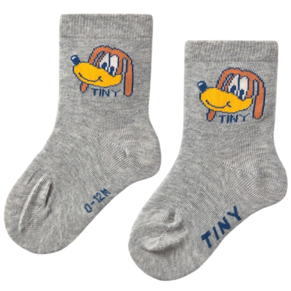 Køb TinyCottons Medium Grey Heather Dog Medium Strømper
