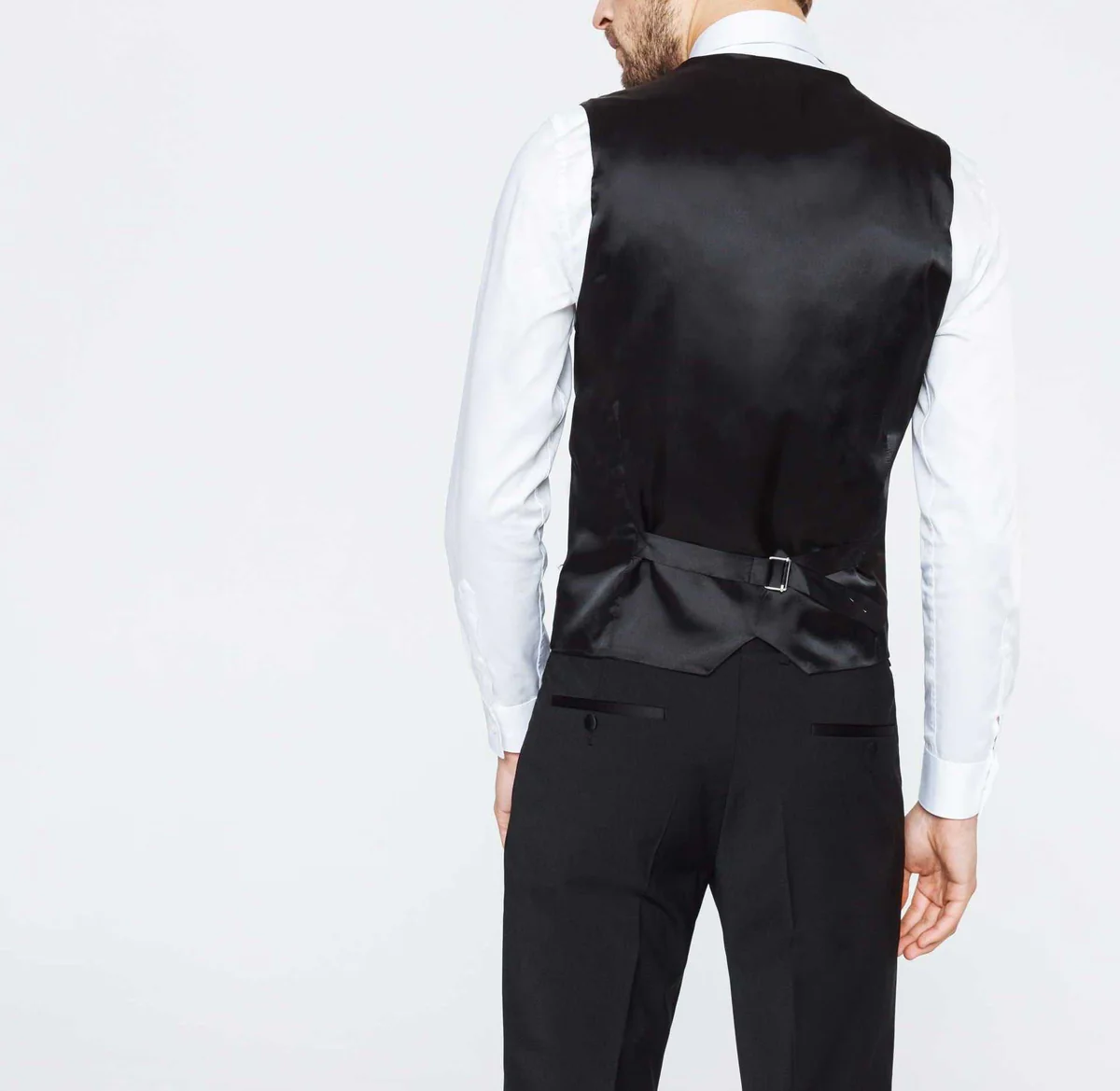 Gilet de costume cérémonie noir 