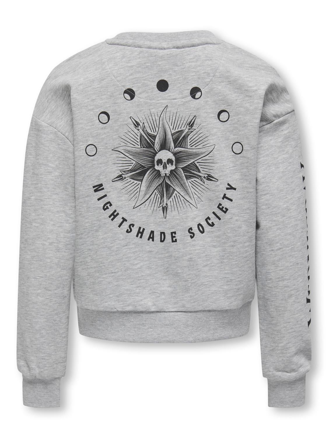 KOGNEVERMORE Sweatshirt Light Grey Melange