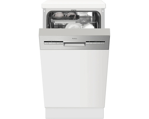 Amica EGSP 560 911 E semi-geïntegreerde vaatwasser, 45 x 87 x 58 cm, voor 10 couverts, 9 l inhoud, 47 dB(A)