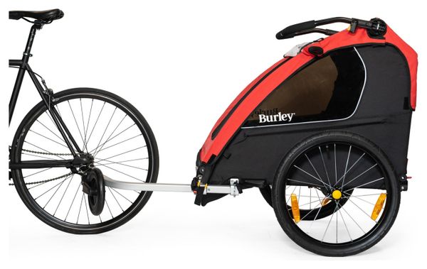 Remorque Enfant Burley Honey Bee Biplace Rouge