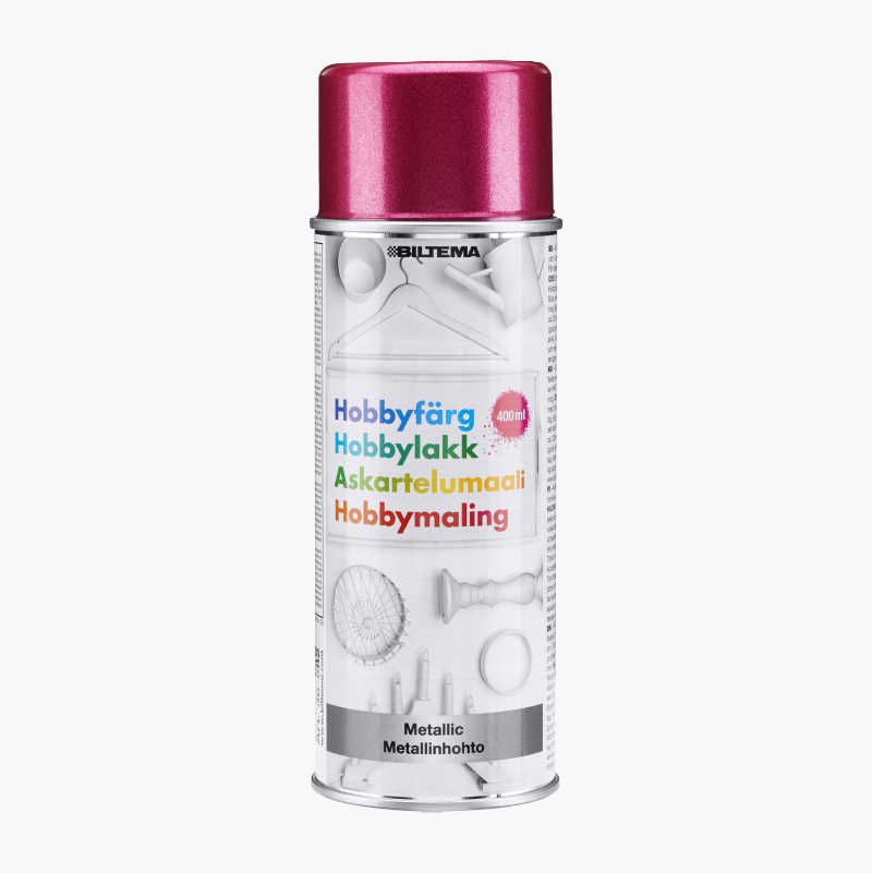 Spraymaling, metallic, rosa, 400 ml