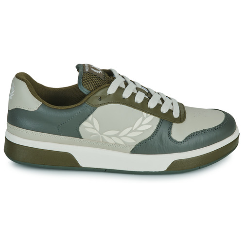 Fred Perry - B300 TEXTURED LEATHER / BRANDED - Beige / Noir