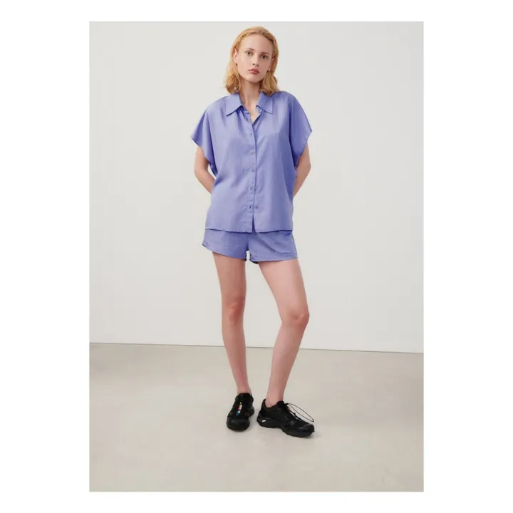 American Vintage Chemise Okyrow Rayures | Violet