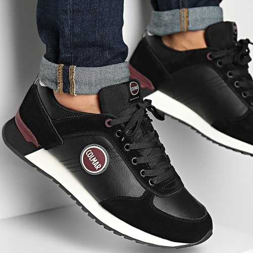 Baskets Travis Boost 016 Black Burgundy