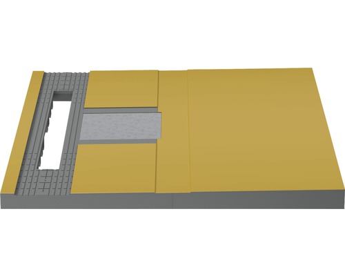 Betegelbaar douche-element Wesko BED 120 x 120 x 7,5 cm grijs structuur 5038002