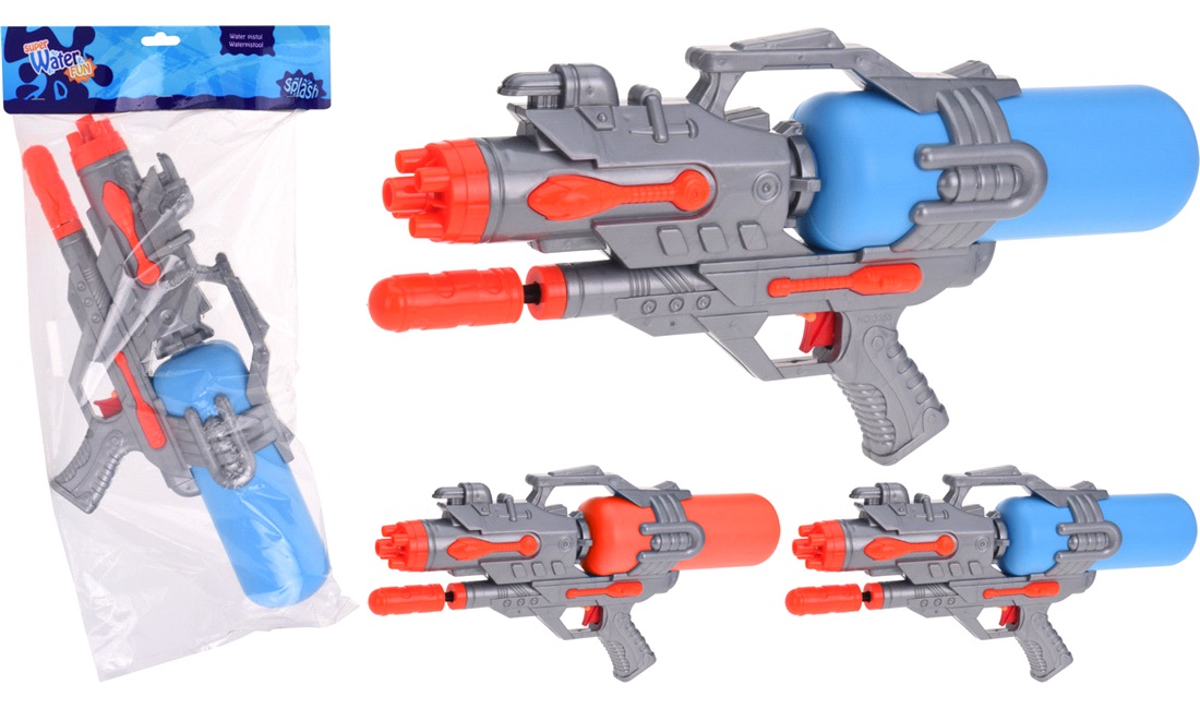 Vandpistol STOR 46 cm. Ass farver
