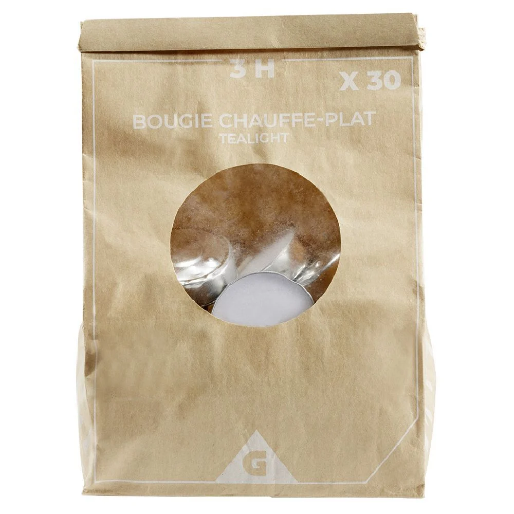 Bougie chauffe plat blanche x30